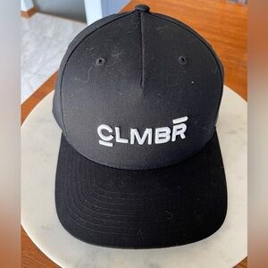 CLMBR‎ hat cap- Gym equipment, exercise machine black snapback NWOT